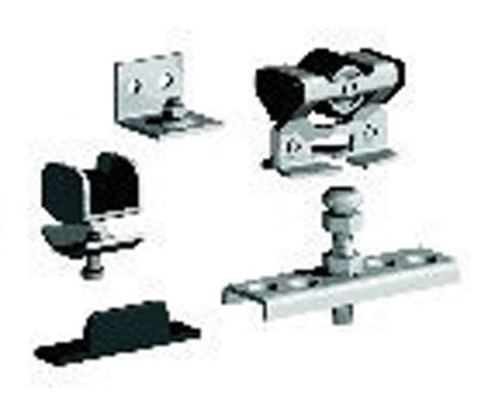 Essentials Onderdelenset S40 Aluminium Brute 40kg Per Deur voor S40/S75 Rail-454399