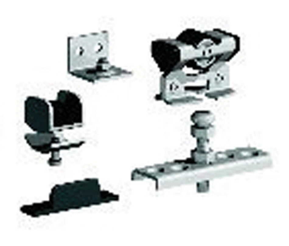 Essentials Onderdelenset S40 Aluminium Brute 40kg Per Deur voor S40/S75 Rail-454399