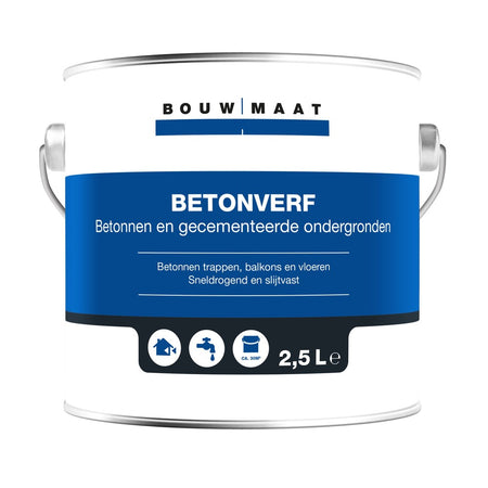 Bouwmaat Betonverf Wit 2,5L-461795