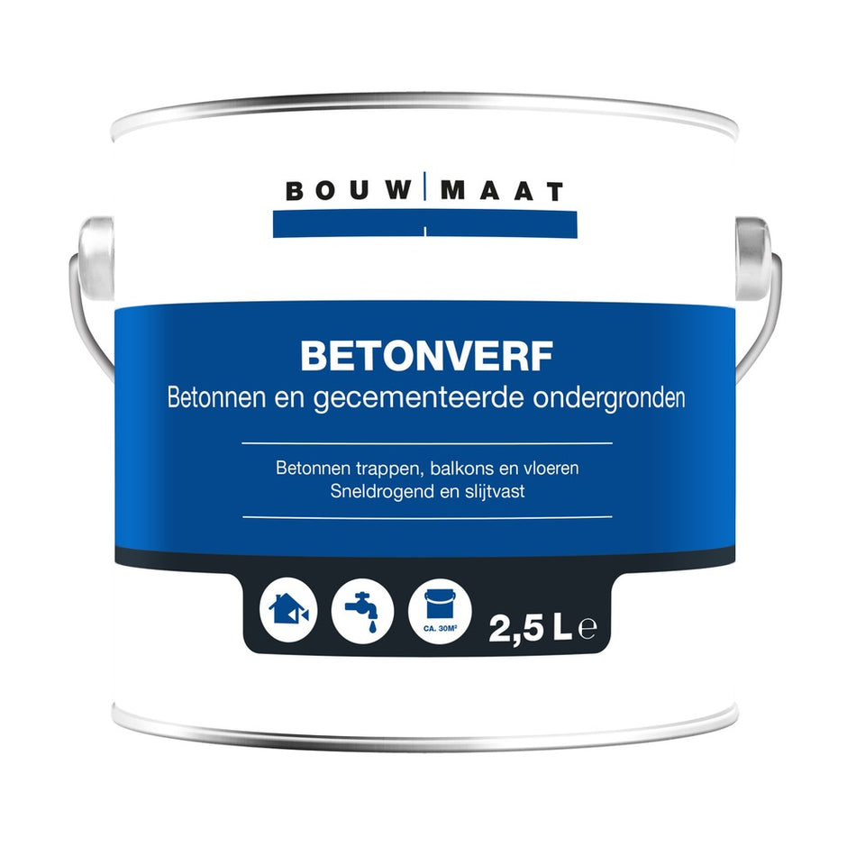 Bouwmaat Betonverf Antraciet 2,5L-461833
