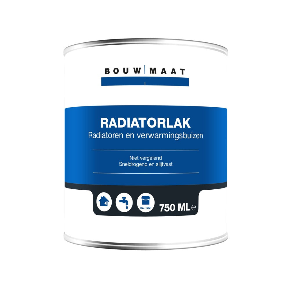 Bouwmaat Radiatorlak Acryl Gebroken Wit B210 0,75L-461868