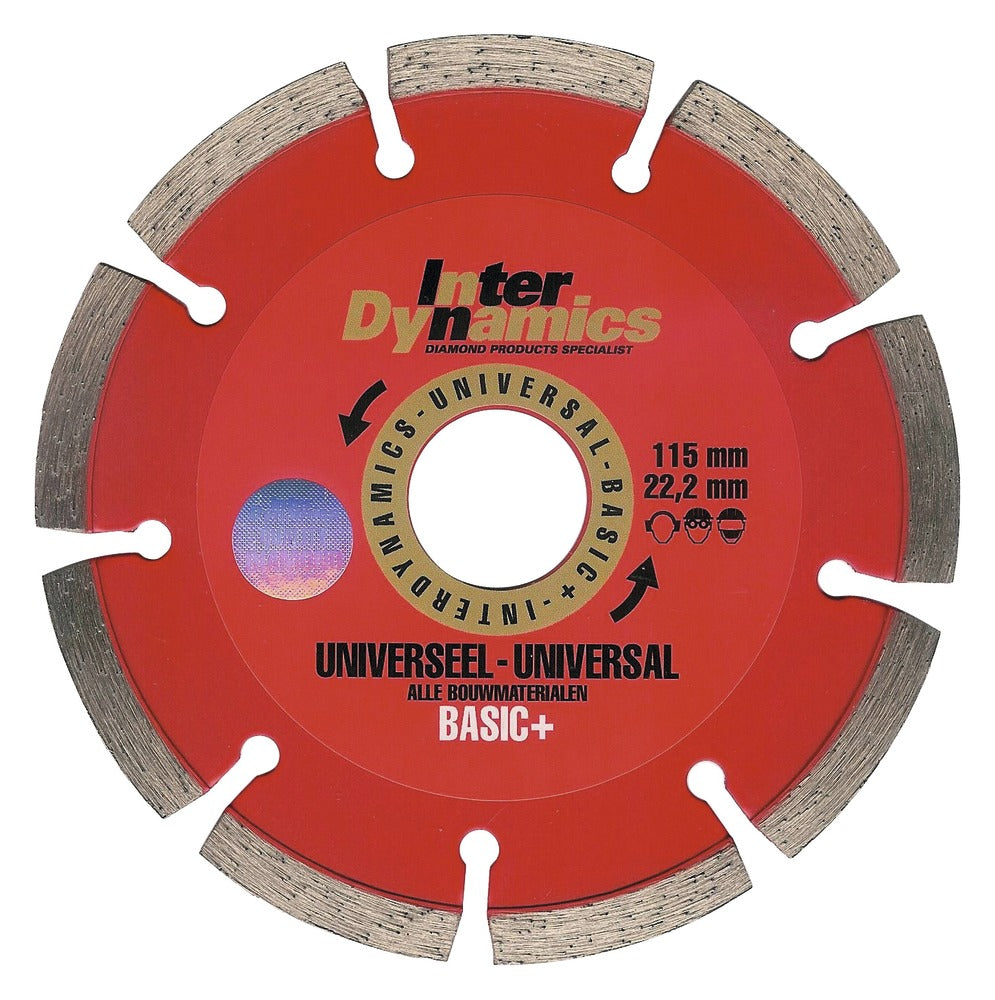InterDynamics Universeel Basic+ Diamantzaagblad 115mm-468777