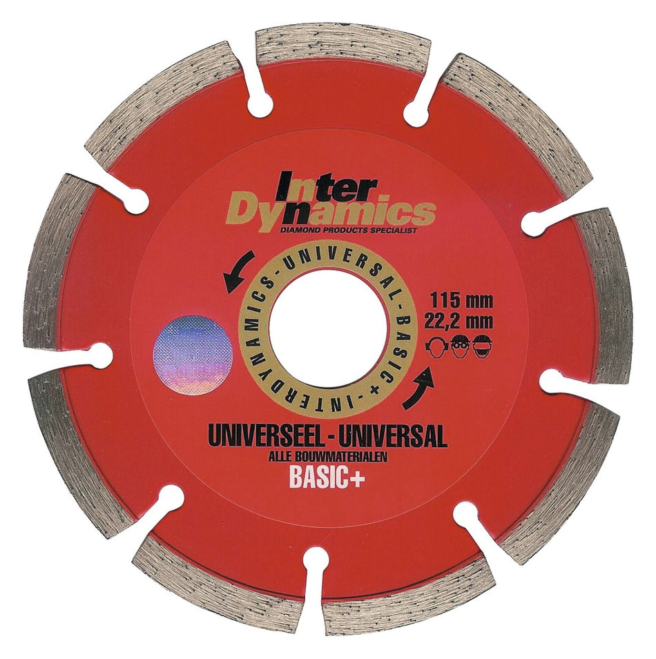 InterDynamics Universeel Basic+ Diamantzaagblad 115mm-468777