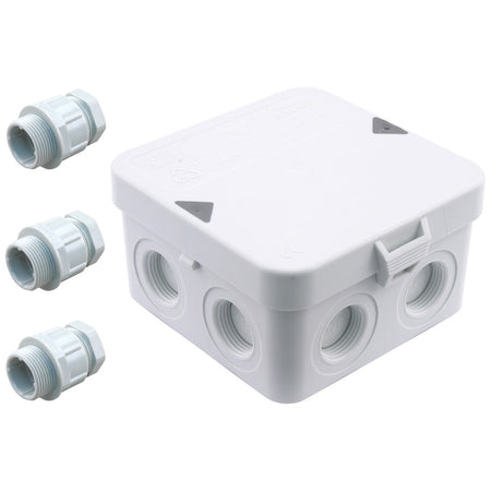 Attema Kabeldoos M20 Incl 3 Wartels Voor Kabels Ø8 - Stof En Spuitwaterdicht (Ip65) Grijs 14mm-471586