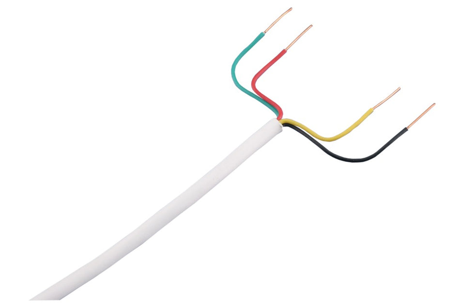 Q-Link Telefoonkabel Wit 4x0,5mm2 25m-471993