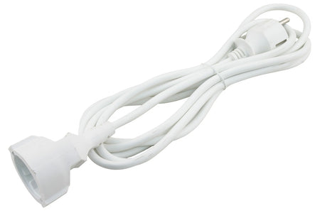 Exin verlengsnoer randaarde, 2500W 3 x 1.0 mm². 5 m wit-476788