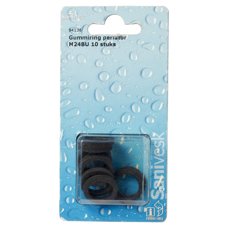 Gummi flens 5/4'' 64x40x2 mm zwart-507077