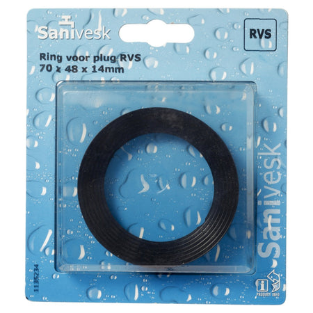 Ring 70x48x14,5 mm voor plug RVS-507123