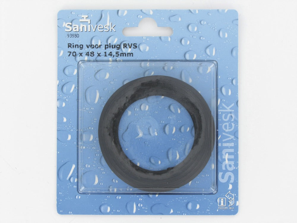 Ring 70x48x14,5 mm voor plug RVS-507123