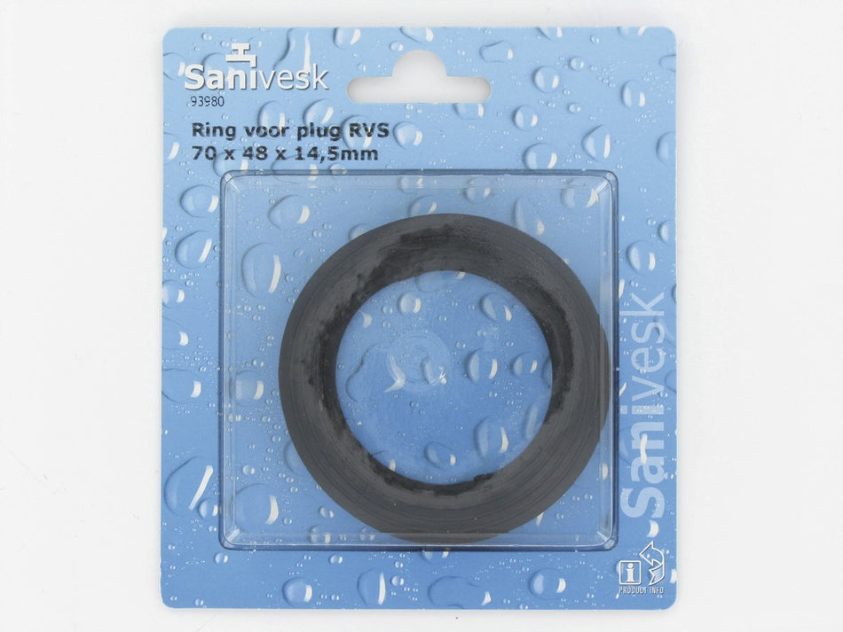 Ring 70x48x14,5 mm voor plug RVS-507123