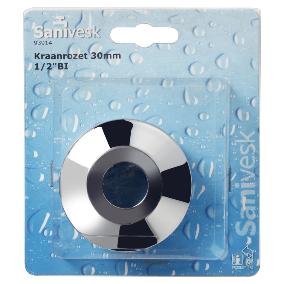 Kraanrozet messing verchroomd 1/2''x30 mm-507824