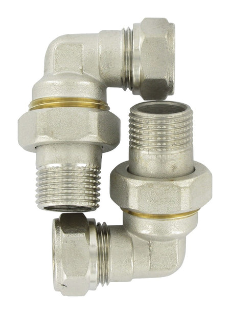 Radiatorkoppeling Haaks 1/2" 2st-507905
