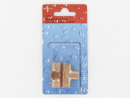 T-stuk roodkoper 12x12x12 mm-509140
