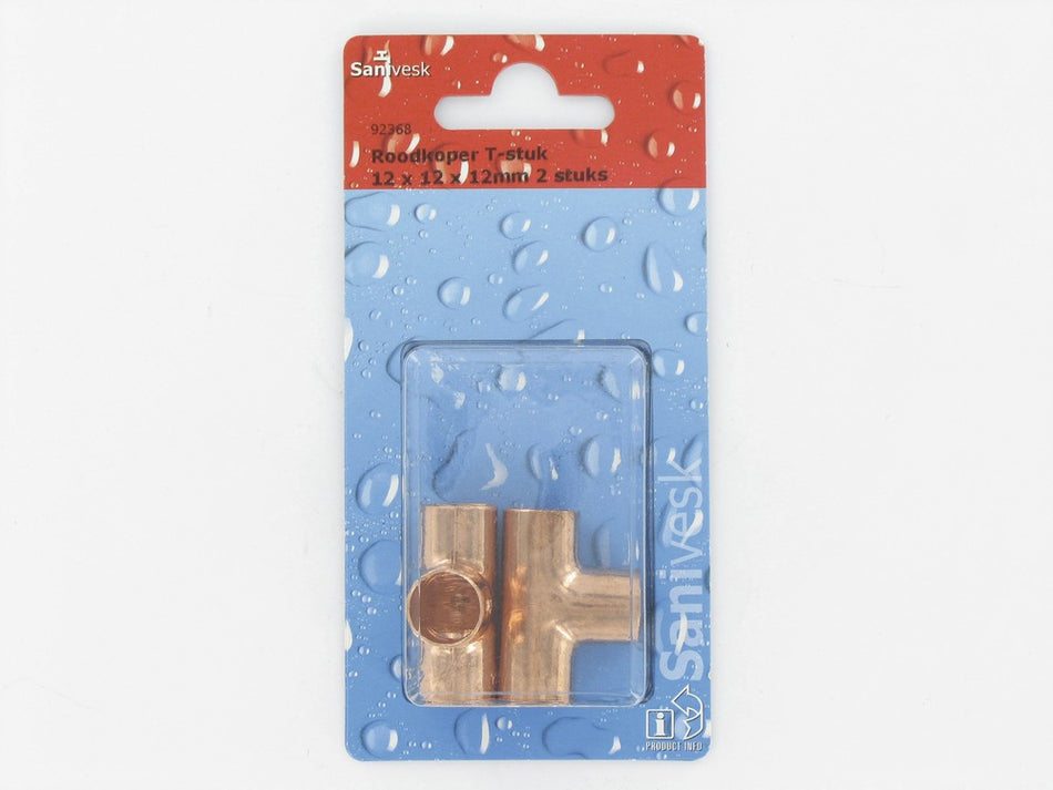 T-stuk roodkoper 12x12x12 mm-509140