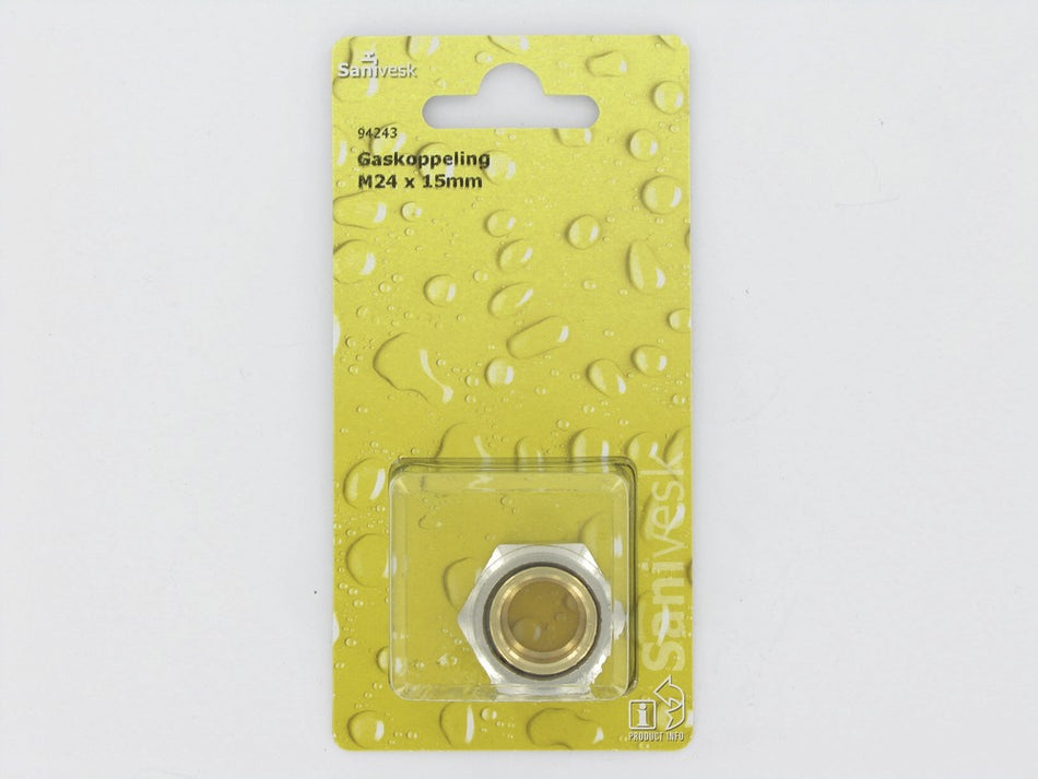 Gaskoppeling M24x15 mm-512251