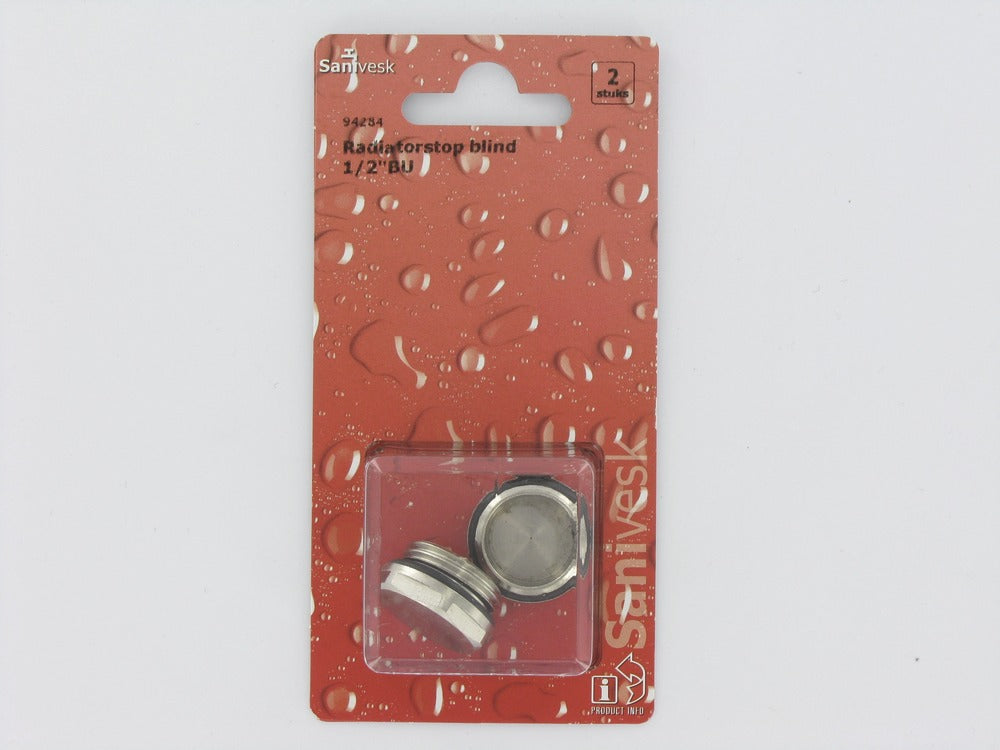 Radiatorstop 1/2'' blind, 2 stuks-512278