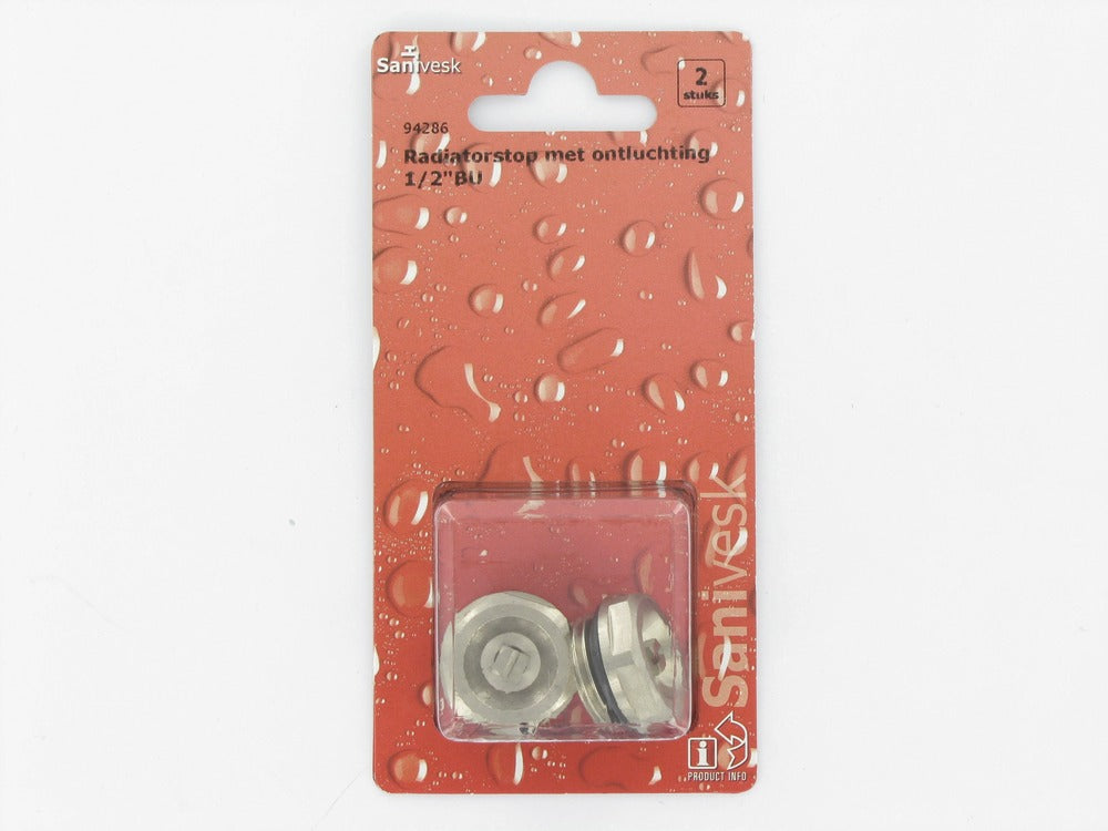 Radiatorstop Met Ontluchter 2st-512286