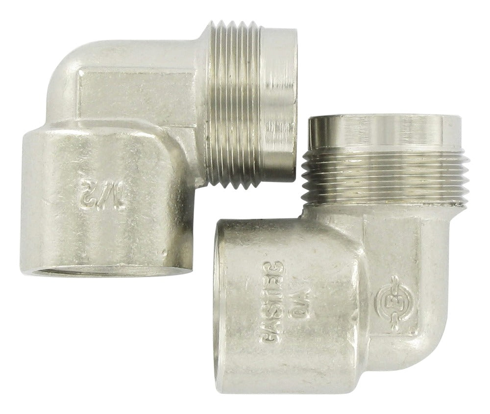 Aansluitnippel 1/2'' haaks, 2 stuks-513524