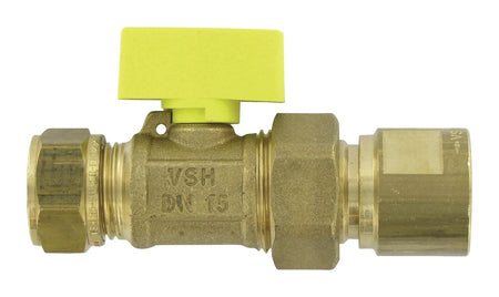 Gaskogelkraan knel 15 mm x 1/2'' binnendraad-513788