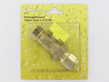 Gaskogelkraan knel 15 mm x 1/2'' binnendraad-513788