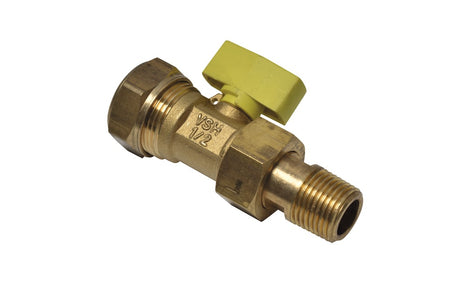Gaskogelkraan knel 22 mm x 1/2'' buitendraad-514295