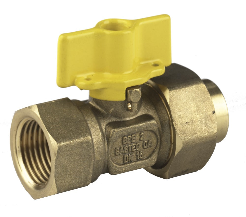 Gaskogelkraan 22x15 mm-514317