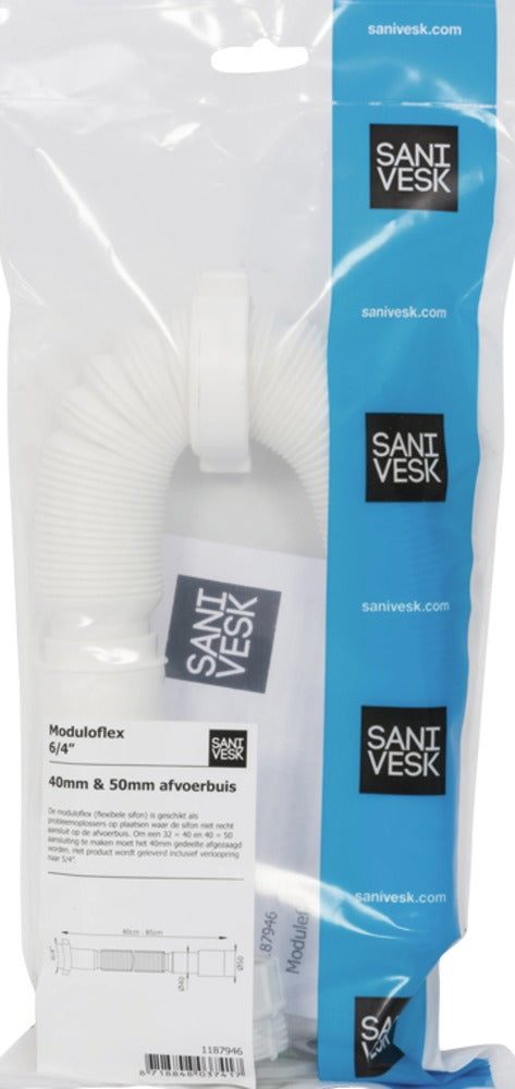 Sanivesk Flexibele buis Moduloflex 6/4''x40 mm lengte 35-80 cm-519209
