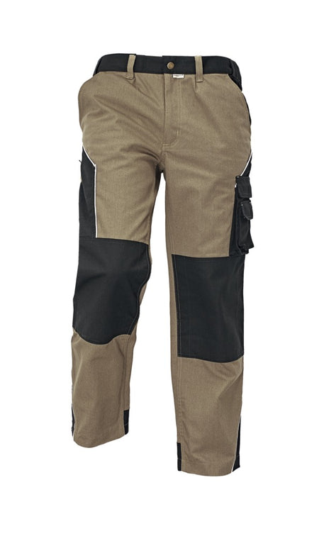 Assent Lange Werkbroek 3112 Erding maat 48 khaki/zwart-534381