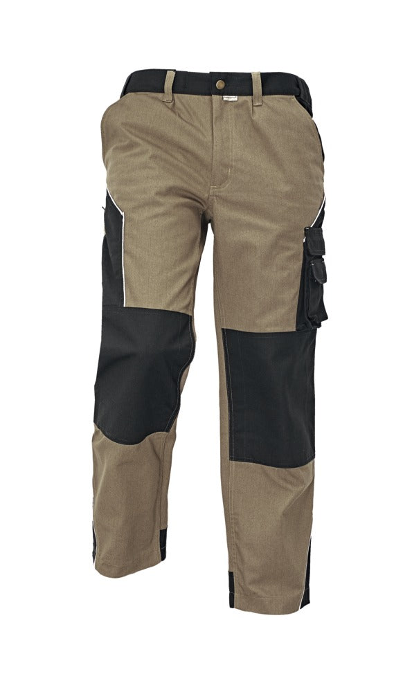 Assent Lange Werkbroek 3112 Erding maat 48 khaki/zwart-534381