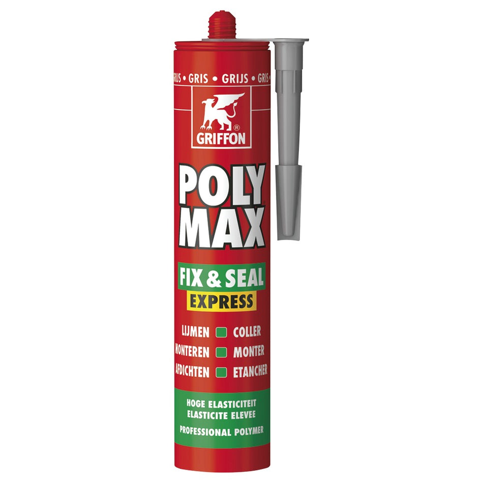 Griffon Poly Max Fix & Seal Express Grijs 425gr-552782