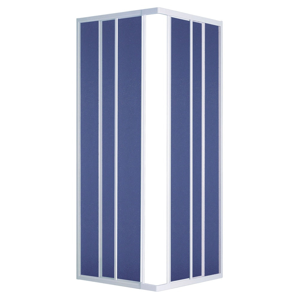 Plieger Economy douchedeuren Hoekinstap 80/90x185 cm acryl wit 2 stuks-554009