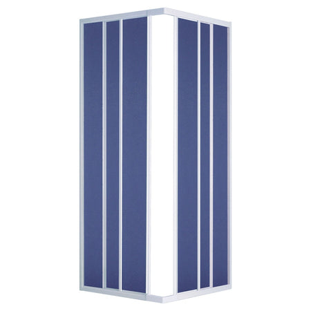 Plieger Economy douchedeuren Hoekinstap 80/90x185 cm acryl wit 2 stuks-554009