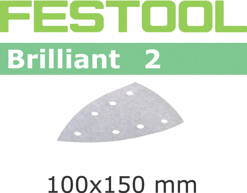 Festool StickFix Brilliant 2 Schuurblad STF-DELTA/7 P40-BR2/10, 10 stuks-554491