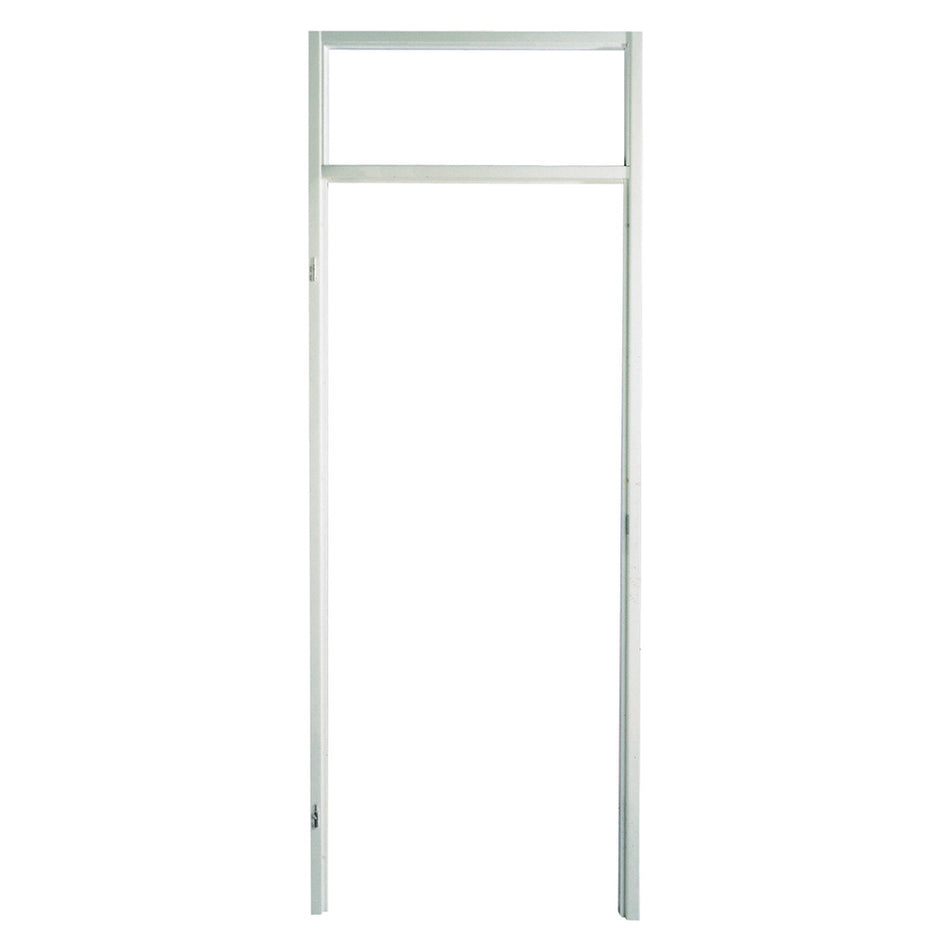 Berkvens Stijlenset BA staal 7x246 cm links reinwit zonder bovendorpel en kalf 201,5 cm-554875