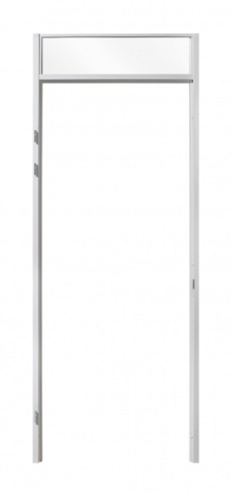 Berkvens Stijlenset BA staal 7x256 cm links reinwit zonder bovendorpel en kalf 201,5 cm-554877