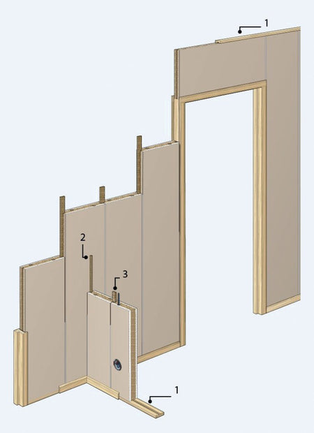 Faay Scheidingswand VP54 breedte: 40 cm 260 cm-554909