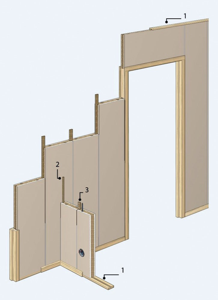 Faay Scheidingswand VP54 breedte: 40 cm 260 cm-554909
