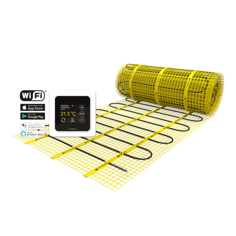 MAGNUM Heating Vloerverwarming Elektrisch Incl WiFi Thermostaat 525W 3,5m²-555120