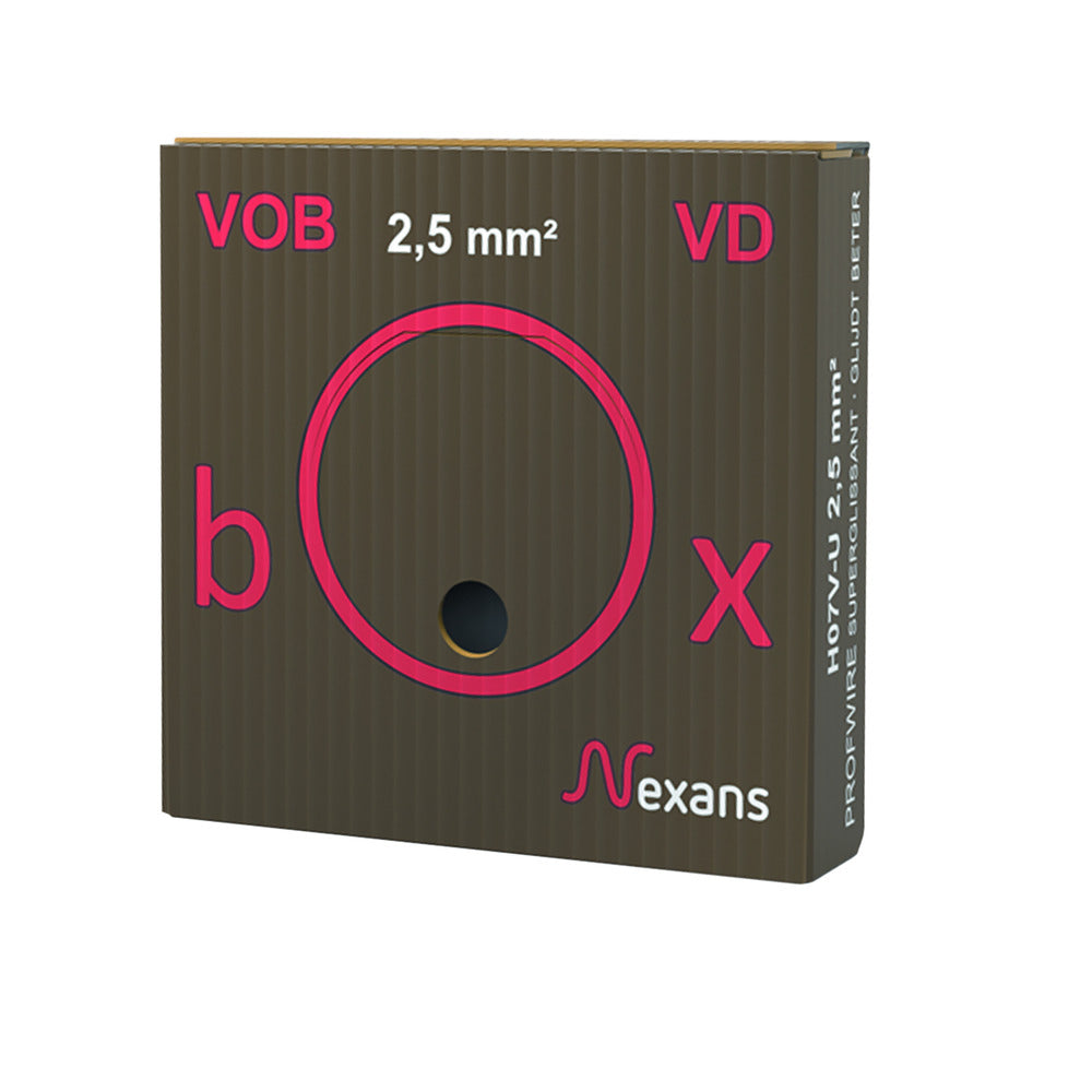 Nexans Installatiedraad Profwire VDbox Bruin 2,5mm2 100m-557237