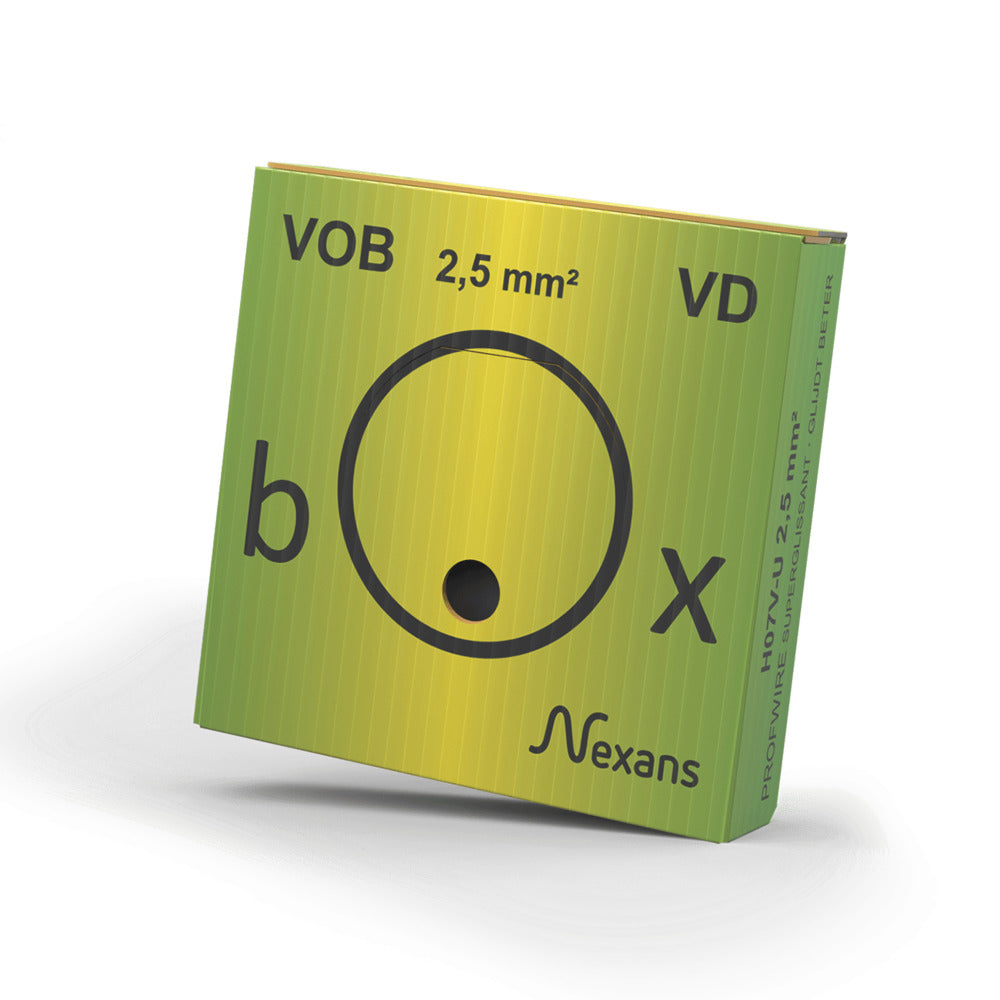 Nexans Installatiedraad Profwire VDbox Geel/Groen 2,5mm2 100m-557239