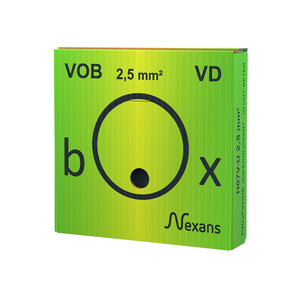 Nexans Installatiedraad Profwire VDbox Geel/Groen 2,5mm2 100m-557239