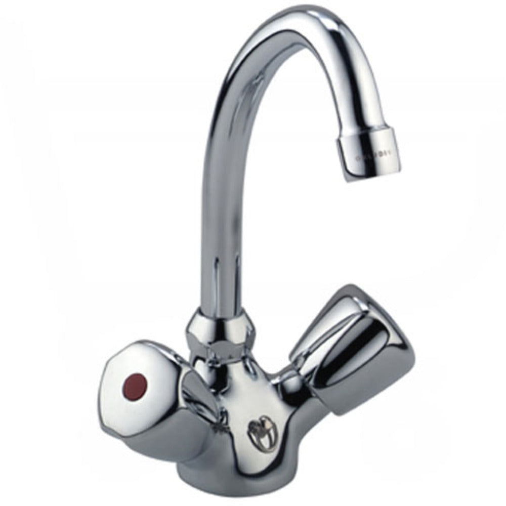 Kludi Standaard Wastafelkraan chroom met ketting-557868