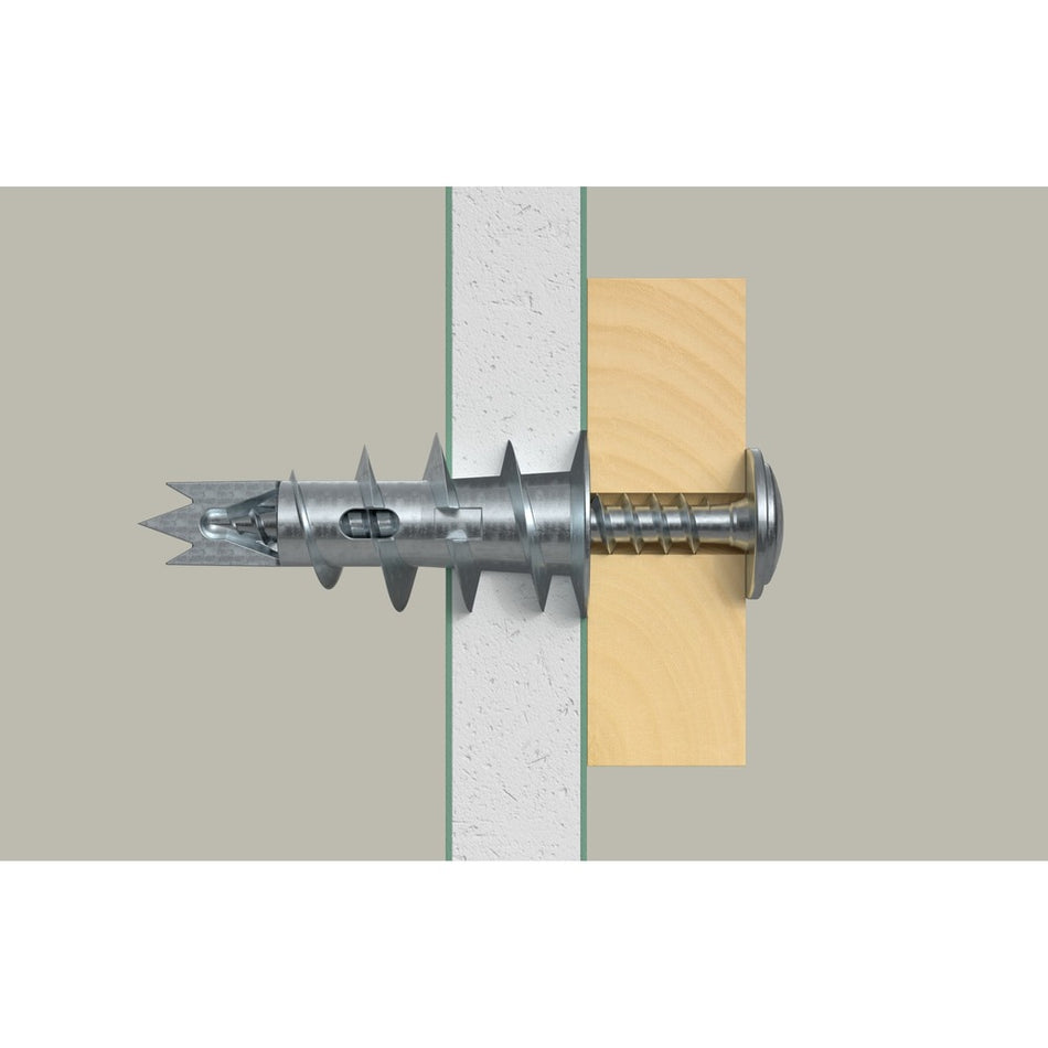 fischer Gipsplaatplug GKM 4,5x35 inclusief spaanplaatschroef 100 stuks-558163