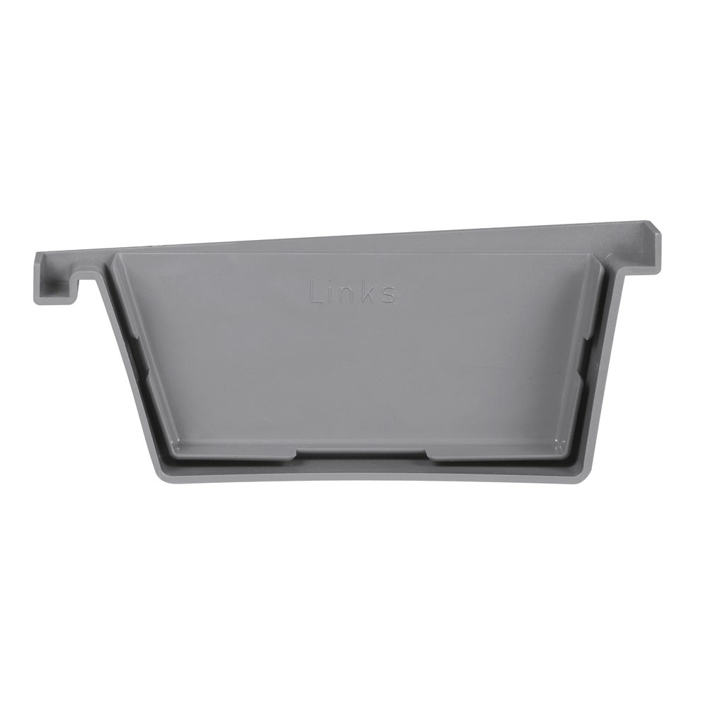 Eindstuk PVC t.b.v. bakgoot Ø 125 mm links-560199