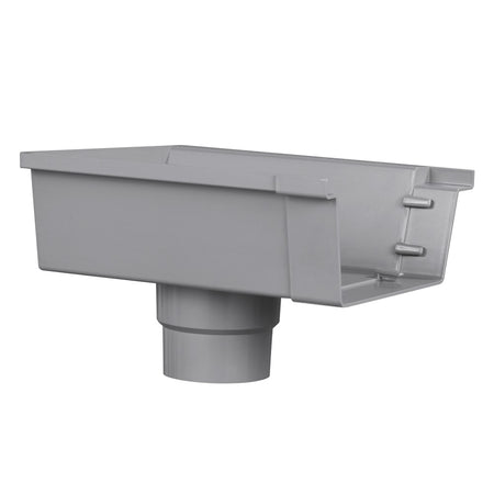 Einduitloop PVC t.b.v. bakgoot Ø 125 mm links-560203