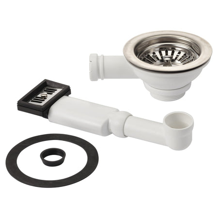 Viega Korfplug 7128.4 RVS met Overloop Combinatie-560341