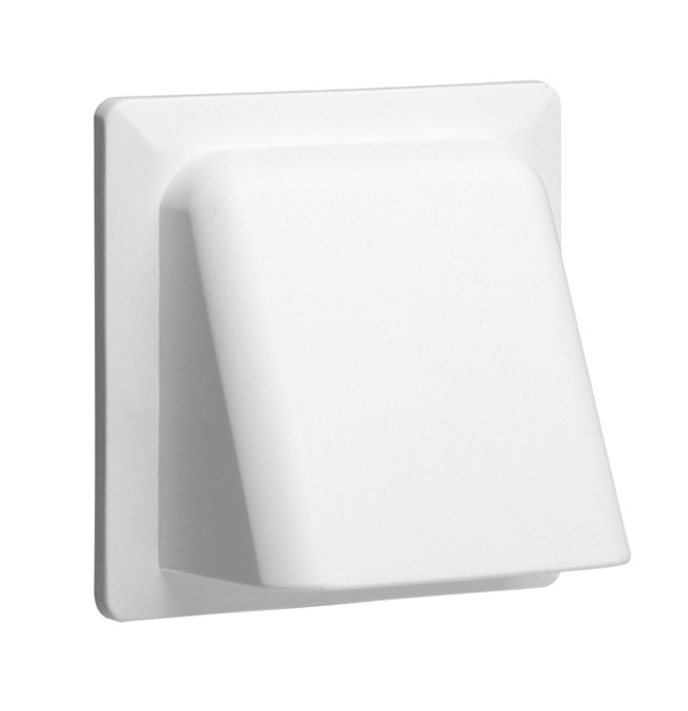 AirPro Overdrukrooster kunststof kap Ø 100 mm wit-561253