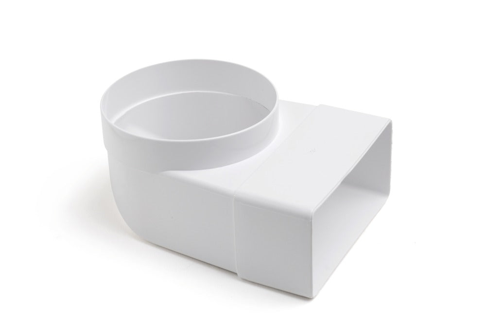 AirPro Vlakkanaal bochtstuk horizontaal 110x55 mm Ø 100 mm-561282