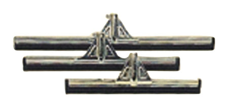 Vero Vloertrekker metaal/rubber 75 cm gegalvaniseerd/zwart-563425