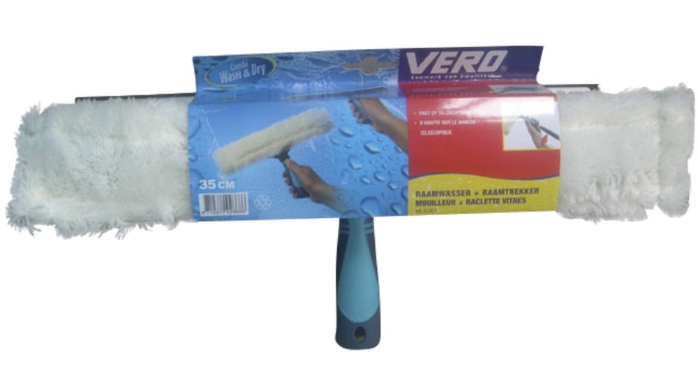 Vero Raamwasser met trekker aluminium/kunststof 35 cm blauw-563428